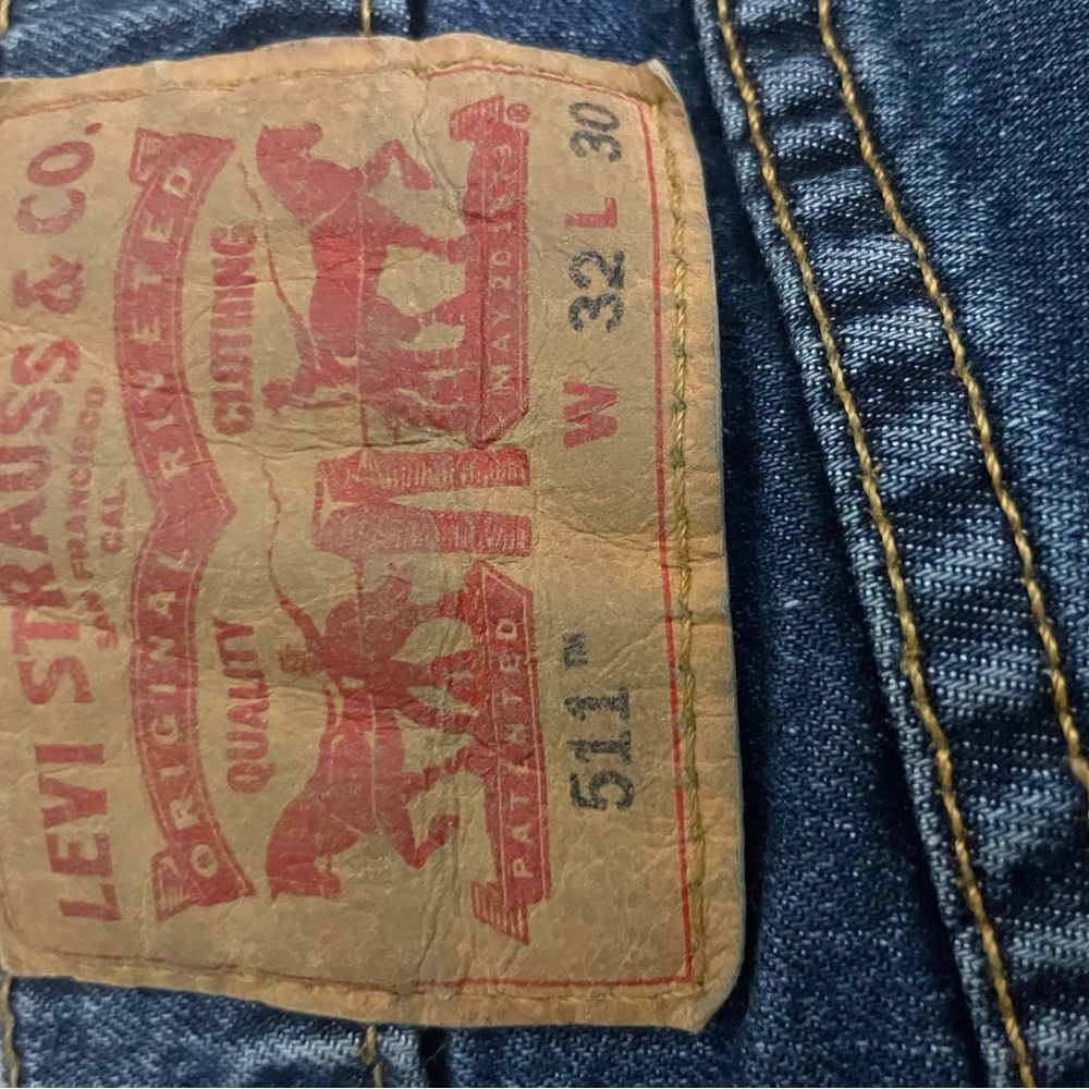 Levi's Men's Dark Blue Straight Jeans - Picture 6 of 6